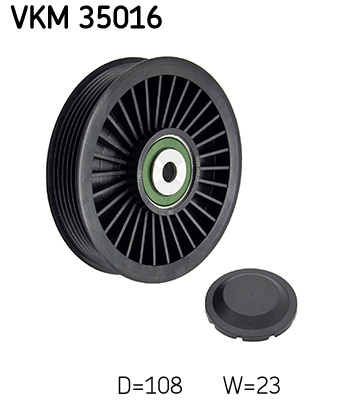 Vratná/vodiaca kladka rebrovaného klinového remeňa SKF (VKM 35016)